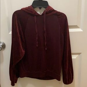 velvet hoodie
